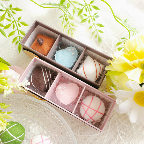 ハンドメイド ♡ ハートチョコいっぱいヘアピン 引き継ぐ