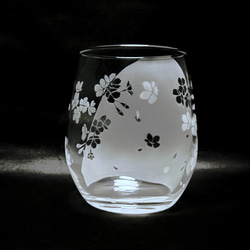 「光と影に浮かぶ桜」薄口グラス 11枚目の画像