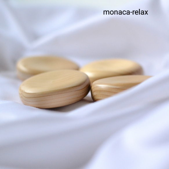 monaca-relax/ひのきの癒やしグッズ /心の充電用/セラピストが作る木工品 #0058 1枚目の画像