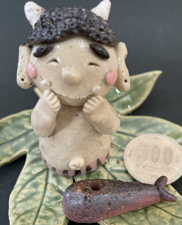 笑門来福 鬼も笑う 陶器 香立て 立春 節分 鬼 その他置物 TARACO 通販