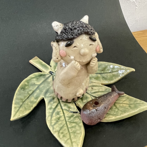 笑門来福 鬼も笑う 陶器 香立て 立春 節分 鬼 その他置物 TARACO 通販