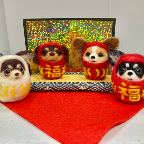 うちのこダルマセミオーダー 羊毛フェルト犬 うちのこダルマ うちの子