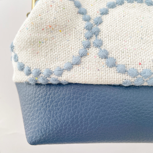 ミナペルホネンハンドメイド あおりがま口ポーチ れいな様専用