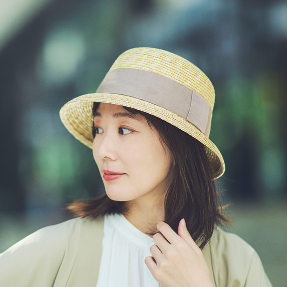 田中帽子店Ciel シエル 麦わら クロッシェ 婦人用帽子 田中帽子