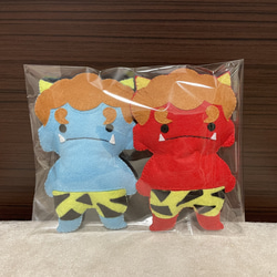 赤鬼さん 青鬼さん ぬいぐるみセット ペット 犬 猫 おもちゃ