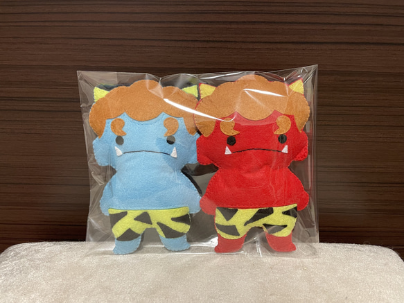 赤鬼さん 青鬼さん ぬいぐるみセット ペット 犬 猫 おもちゃ