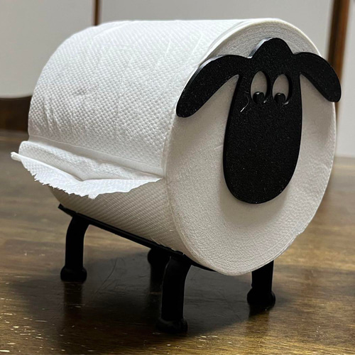羊のトイレットペーパーホルダー オリジナル ティッシュペーパーの 