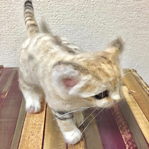 羊毛フェルト　スナネコ 受注制作☆羊毛フェルトのスナネコ赤ちゃん | iichi 日々の暮らしを