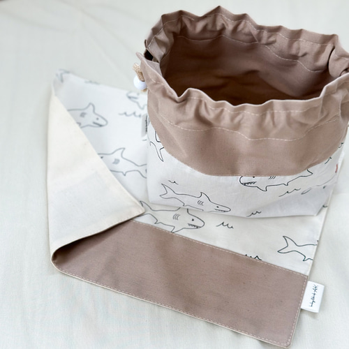 名入れ刺繍で特別なセットを//男の子のためのレッスンバッグ