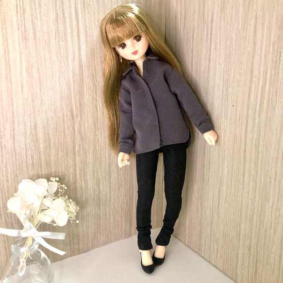 リカちゃん服 3点セット ワイシャツ・スキニーパンツ・ピアス その他