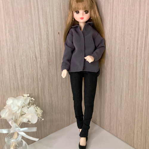 リカちゃん服 3点セット ワイシャツ・スキニーパンツ・ピアス その他