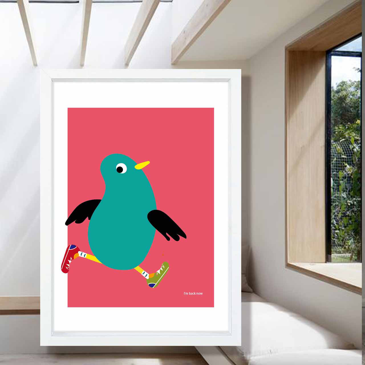 バードピーナッツ　鳥　イラスト　ポスター　A4 A3 A2 A1　アート  　アートポスター　seiで検索　2315