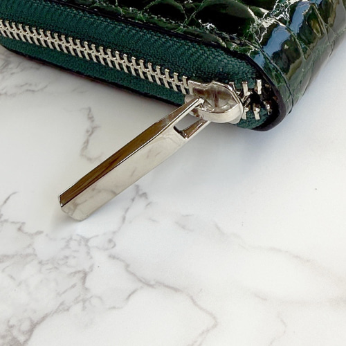 日本製 スモールクロコダイル ポロサス ボンベ仕立 VIP上質 長財布