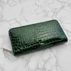 日本製 スモールクロコダイル ポロサス ボンベ仕立 VIP上質 長財布