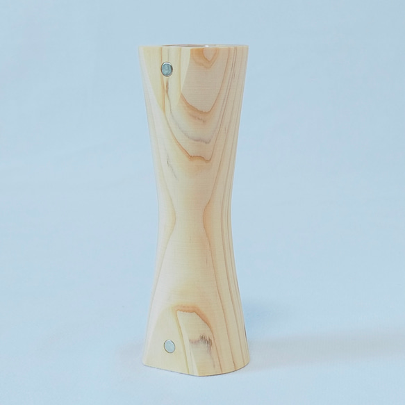 マグネット付き一輪挿し/一点物/ひのき/セラピストが作る木工品 #0060 3枚目の画像
