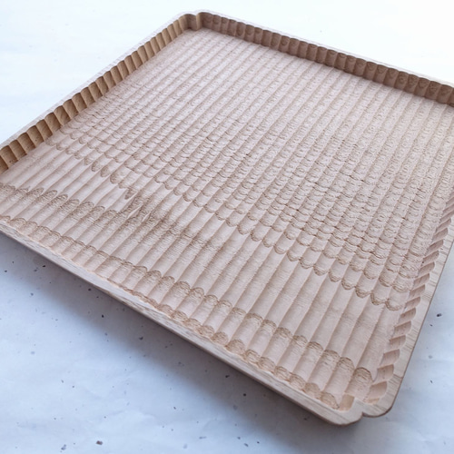 ご予約商品】入隅 我谷盆 栗 30×30×2.5cm ナチュラル お盆