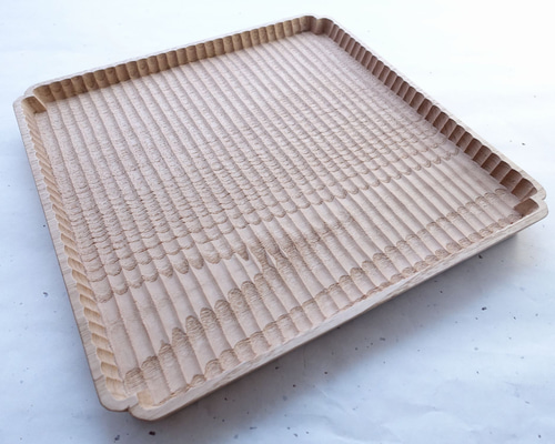 ブランド品専門の ご予約商品】入隅 我谷盆 栗 30×30×2.5cm ナチュラル お盆 その他