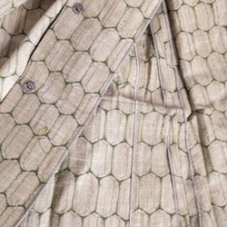 大島紬 着物リメイク スプリングコート ジャケット 羽織り 9枚目の画像