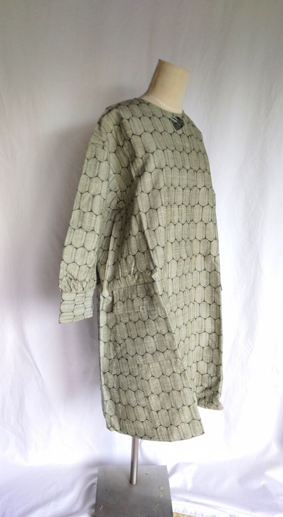 大島紬のスプリングコート 着物リメイク 大島紬のスプリングコート