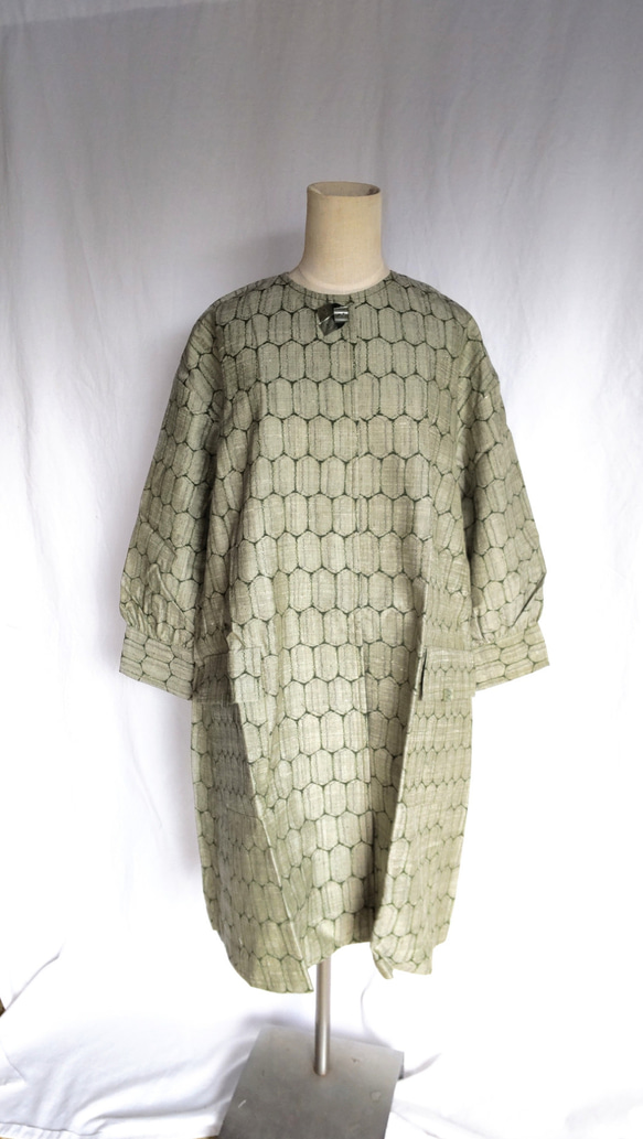 大島紬 着物リメイク スプリングコート ジャケット 羽織り 大島紬 着物リメイク