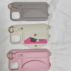 アウトドア　ショルダーストラップ付き　ベルト＆カードポケット　スマホケース　iPhoneケース　 8枚目の画像