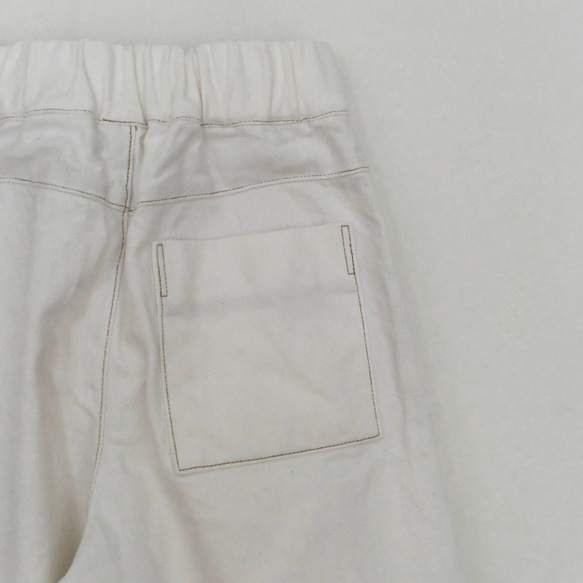 stroll pants - white 6枚目の画像