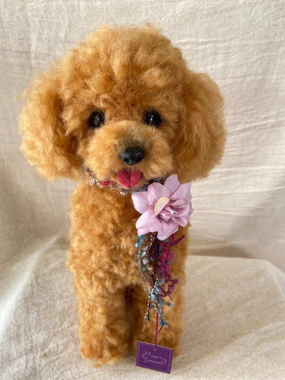 人気の新作 羊毛 トイプー トイプードル 羊毛フェルト 羊毛犬 愛犬 お座り 羊毛フェルト
