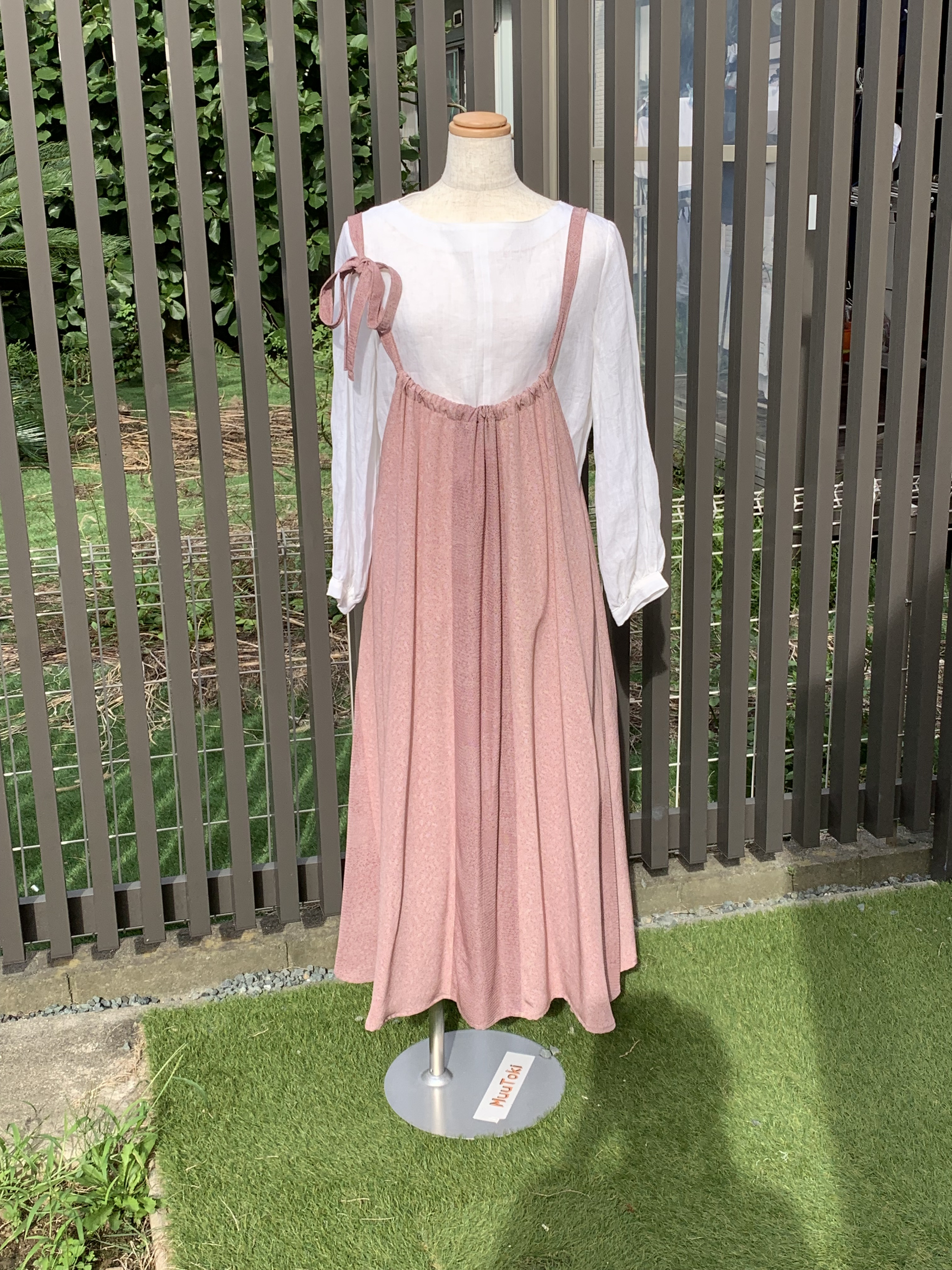 着物リメイク❤️細見え２wayジャンパースカート⭐️送料無料