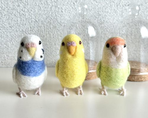 Kao様❤セキセイインコ ペア ストラップ