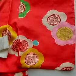 赤ちゃん着物セット（正絹着物と正絹総絞りの被布） 12枚目の画像