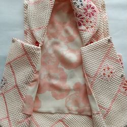 赤ちゃん着物セット（正絹着物と正絹総絞りの被布） 7枚目の画像