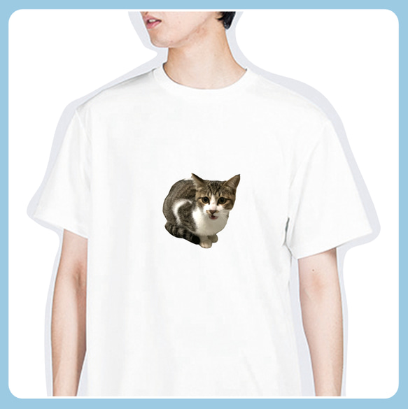 うちの子グッズ【ドライTシャツ】 オリジナルドライTシャツ 吸汗速乾 写真 プリント 印刷 猫 犬 うさぎ etc... 11枚目の画像