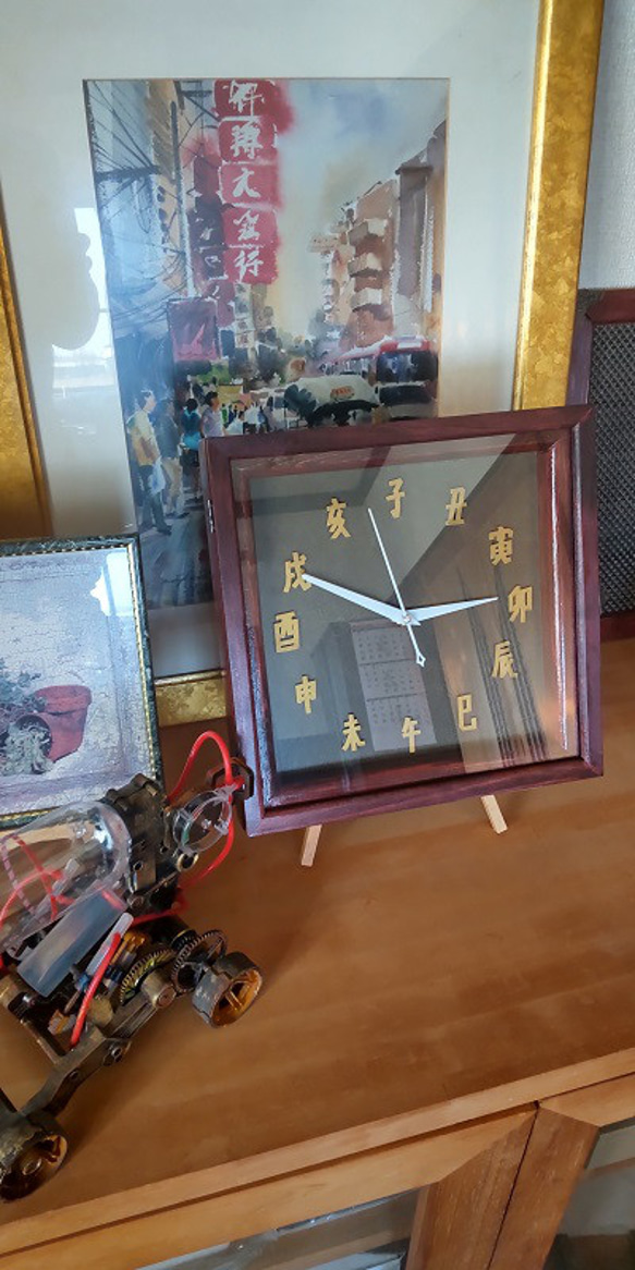 壁掛け時計　置き時計　干支文字 6枚目の画像