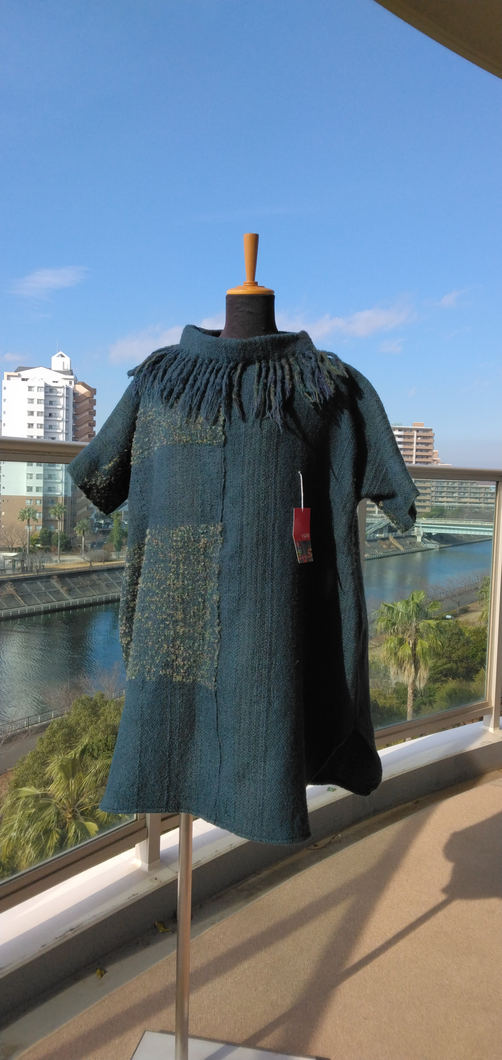 青緑のチュニック（ウール）