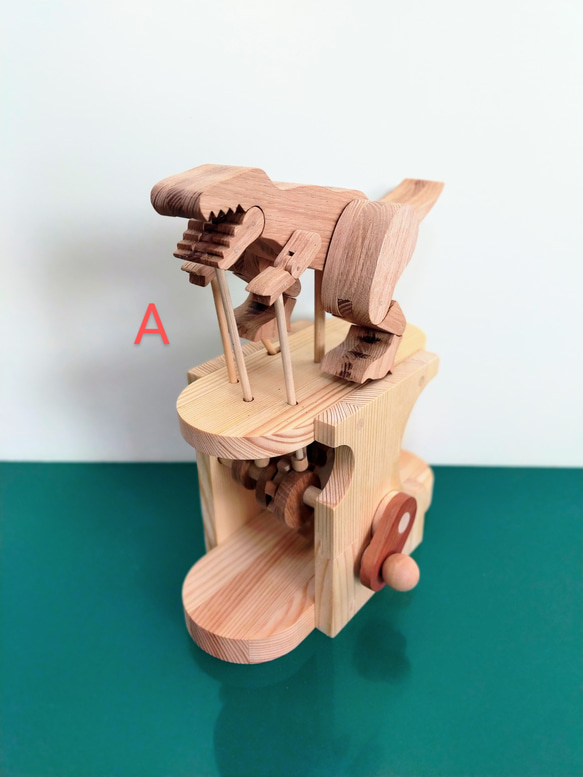 木のおもちゃ オートマタ 走れ！ティラノくん その他インテリア雑貨 い