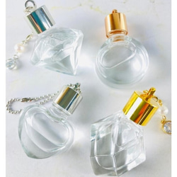香水瓶瓶「kousui3鑽石或寶石或月亮或心1件」富貴瓶香水瓶迷你玻璃瓶 第7張的照片