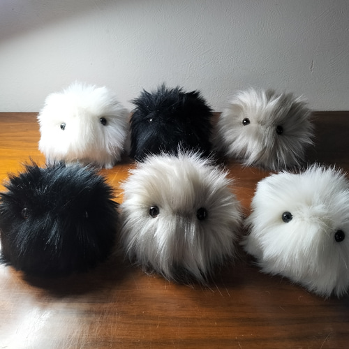 手のひらに、生きてるみたいな命の重み・もふもふのお友達（ブラック