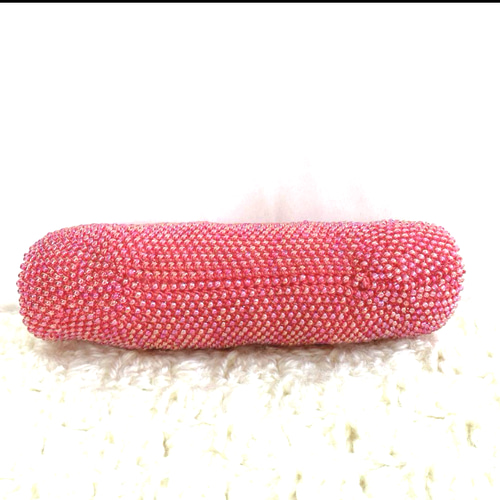 ビーズのがま口☆メガネケース☆がま口ポーチ☆ハンドメイドがま口