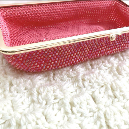 ビーズのがま口☆メガネケース☆がま口ポーチ☆ハンドメイド