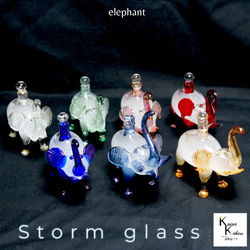 Storm Glass《1象 Storm Glass》 Storm Glass 埃及玻璃大象瓶 第1張的照片