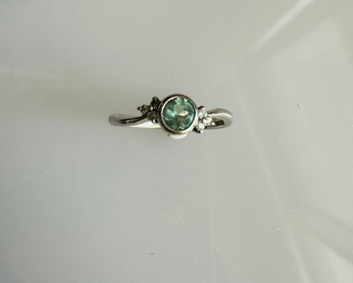 juntan様天然アレキサンドライトリング 天然ダイヤモンドリング Pt900 Alexandrite Pt900アレキサンドライト ダイヤモンドリング (NO.50020