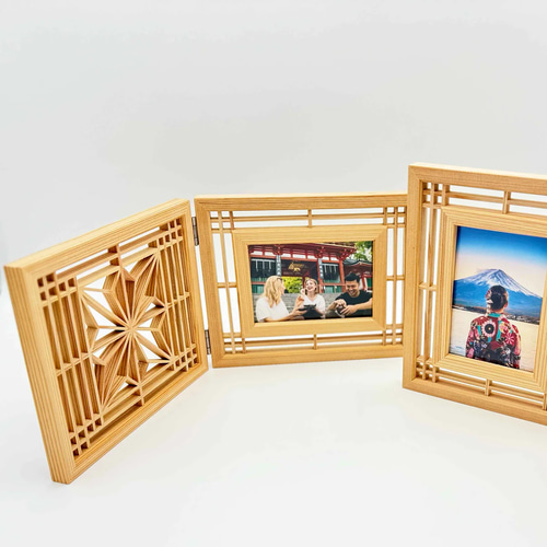 【klkl】WAKO 馬車 フォトフレーム♦︎撮影のため開封 大川組子 - フォトフレーム 写真立て フォトフレーム・写真立て