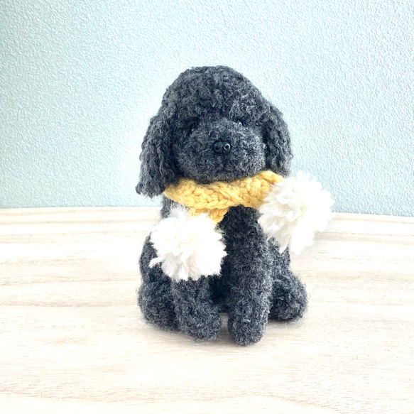 トイプードル お座り ぺたん座り 羊毛フェルト ハンドメイド