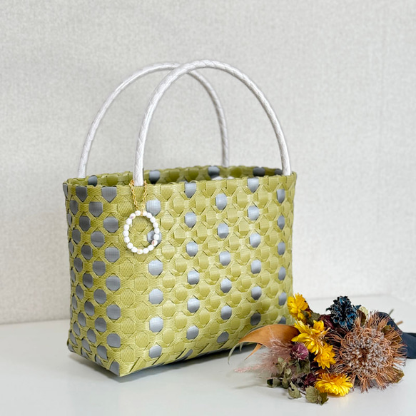 【最終値下げ】フェイラー　プラ カゴバック　BAG L ペールグリーン 最終値下げ】フェイラー プラ カゴバック BAG L ペールグリーン