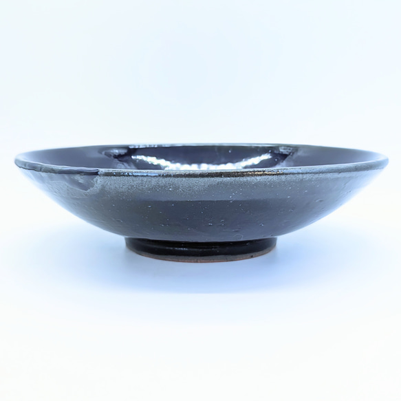 瑠璃色の深皿　【手仕事　民藝　和　陶器】 3枚目の画像