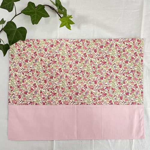 お弁当袋とランチョンマットのセット(ピンク花柄) 弁当袋 petit-monet