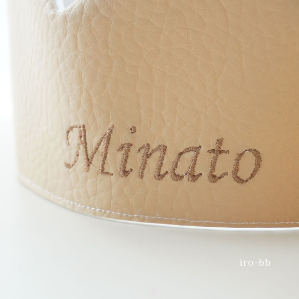 《シンプルクラウン》ベージュ　ベビークラウン　バースデークラウン　ハーフバースデー　出産祝い　 12枚目の画像