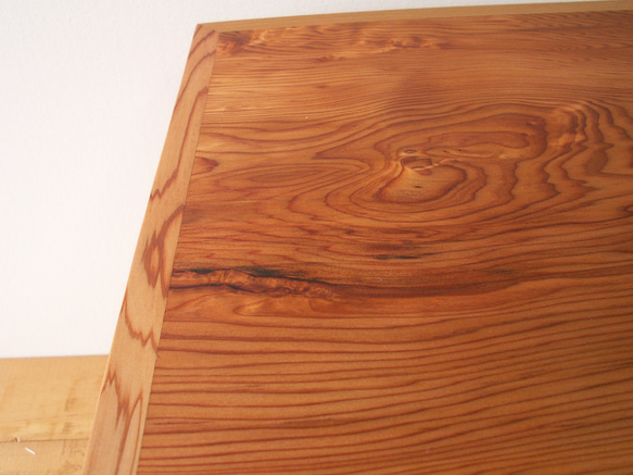●屋久杉・他　木目の美しいローテーブル　机　ローボード　テレビ台　K１４２ 7枚目の画像
