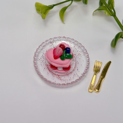 ミニチュア ハートマカロンのケーキセット 3枚目の画像
