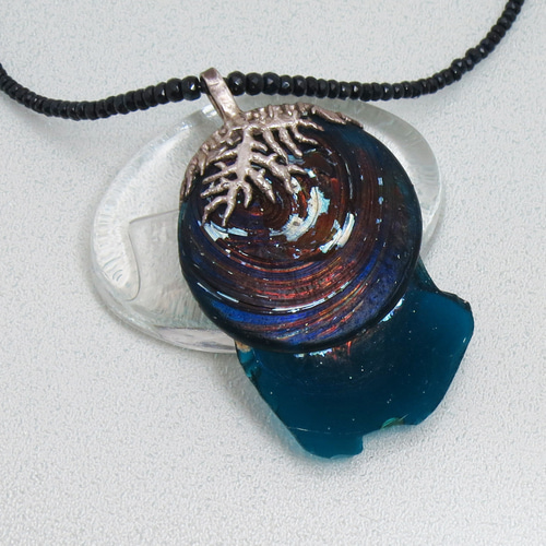 古代ガラスネックレス　ガラスネックレス　ネックレス　古代ガラス　NO 2 楽天市場】ローマングラス ネックレス 2000年の時を刻む古代ガラスの